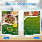 24 Pack Acrylic Sign Holder 8.5 x 11, Double-Sided Clear Sign Holder Plastic - Image 6