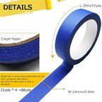 4 Rolls Premium Painters Tape, Masking Tape, Paint Tape - Image 2