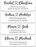 Personalized Return Address Labels - Custom Address Stickers on Sheets for Wedding Invitations (100-1000 Labels)