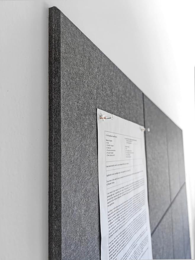 DECORITA Felt Wall Tiles | Large Cork Board Alternative | Aesthetic Felt - Image 4