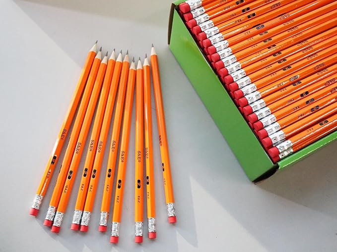 S & E TEACHER'S EDITION Woodcased #2 Pencils, Pre-sharpened, HB Lead Bulk Box - Image 6