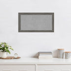 Amanti Art Grey Framed Magnetic Board 15x27 Small Vision Board - Image 5