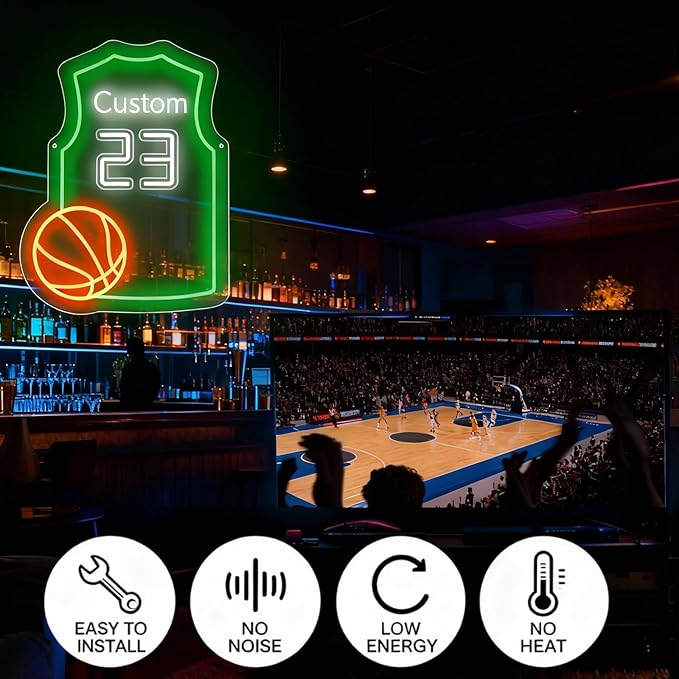 Custom Basketball Jersey Neon Signs - Image 2