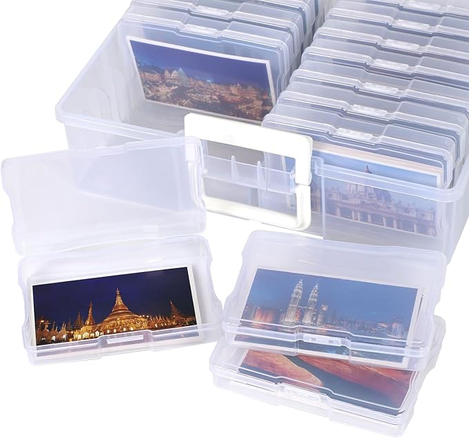4x6 Photo Storage Box, 16 Inner Photo Keeper, Photo Organizers and Storage - Image 4