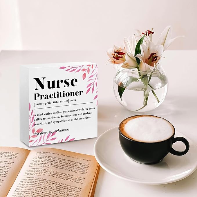 Nurse Practitioner Gifts for Women, Nurse Gifts Wood Box Sign, Appreciation - Image 4