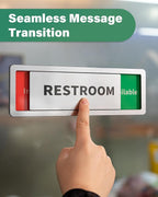 Restroom Sliding Door Signs Do Not Disturb, In Use/Available Slider Sign - Image 6
