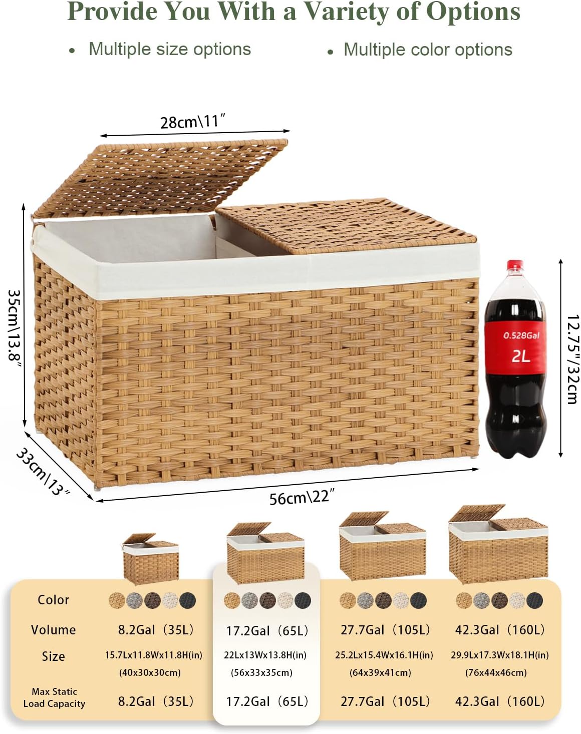 setvson storage basket with lid rattan woven storage shown in use