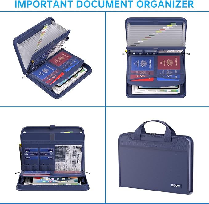 ENGPOW Accordion File Organizer, Fireproof Expanding File Folder - Image 4