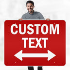 Custom Arrow, Custom Directional Sign, Two way Arrow, 36x48 Inches, Reflective - Image 2