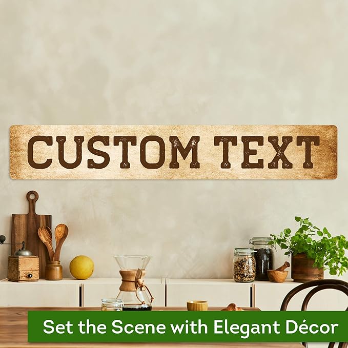 Custom Sign, Custom Street Sign, 11 Font Colors, 13 Font Styles, 4 Hole Options - Image 4
