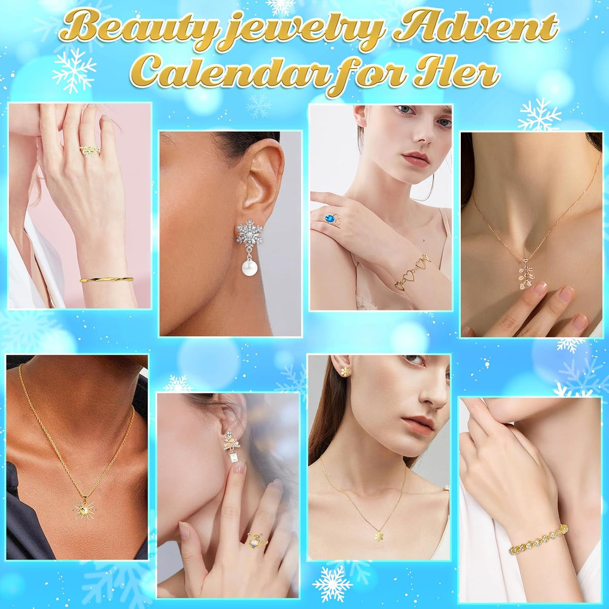 EULRGAUS Advent Calendar 2026, 24 Days Jewelry and Spa Gifts for Teen Girls
