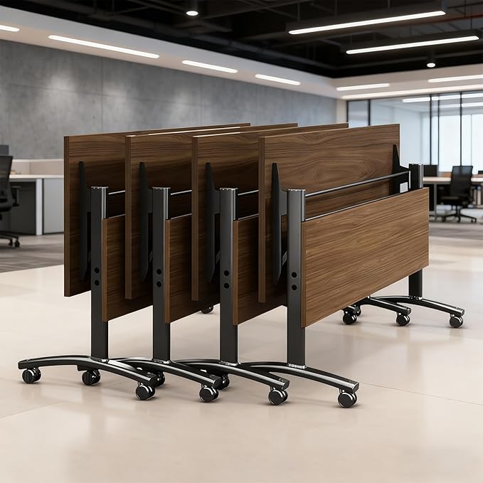 Conference Table Foldable Meeting Tables, Flip Top Mobile Training Table The by Unknown