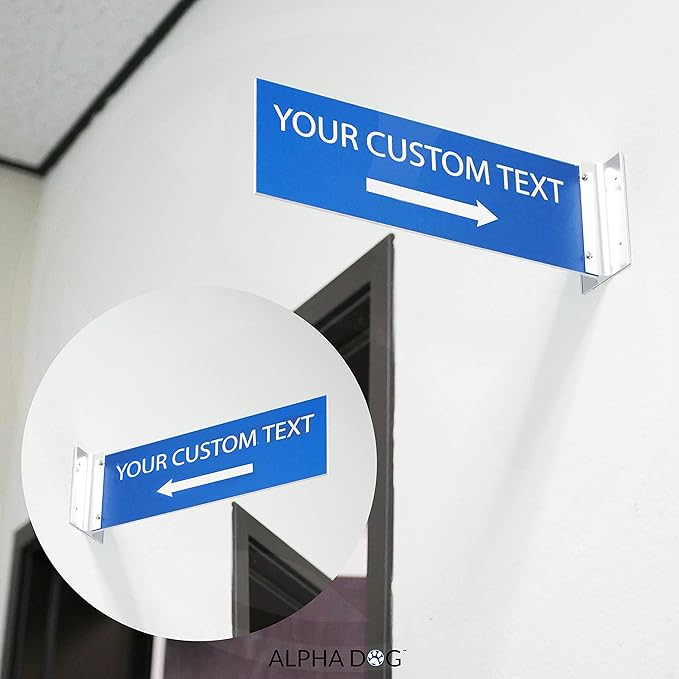 ALPHA DOG SIGNS Custom Projecting Hallway Sign, Personalized Indoor Outdoor - Image 4