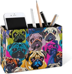 Famame Colorful Pug Dogs Funny Puppy Pencil Holder by Famame