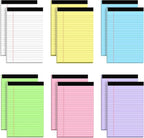 AILZFEI 12pcs Small Legal Pads 5x8 Colored Note Pads Paper College Ruled by Unknown
