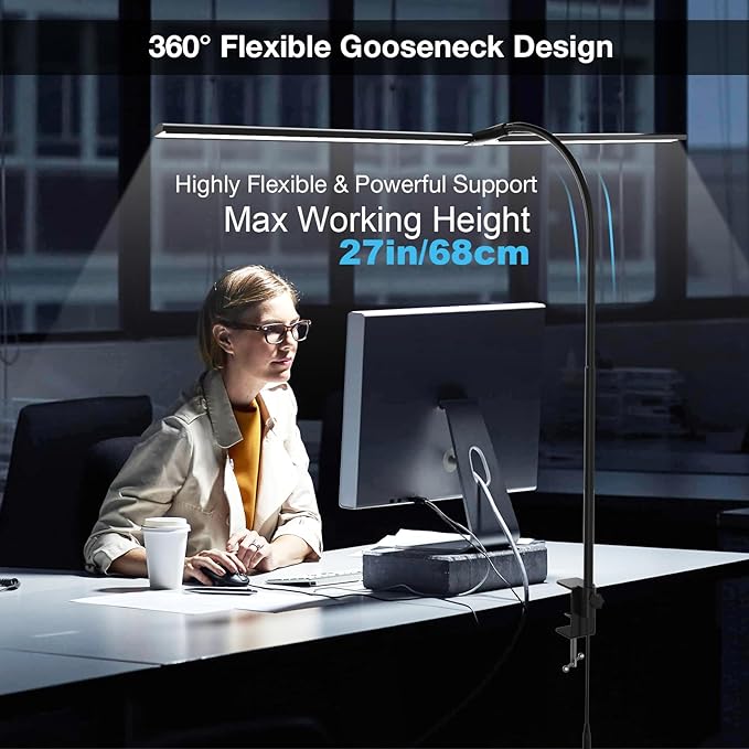 Hensam Desk Lamp for Office Home, 31.5" Desktop Lighting Bar - Image 5
