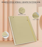 Graph Paper Notebook, Spiral Notebook Journal 8.5” x 11”, A4 Large Grid - Image 3