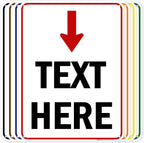 Custom Arrow, Custom Directional Sign, Arrow Down Sign, 18x24 Inches, 55 mil