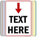 Custom Arrow, Custom Directional Sign, Arrow Down Sign, 18x24 Inches, 55 mil by MySignCenter