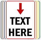Custom Arrow, Custom Directional Sign, Arrow Down Sign, 18x24 Inches, 55 mil by MySignCenter