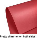100 Sheets Red Shimmer Cardstock 8.5 x 11 Red Paper, Goefun 80lb Card Stock - Image 3