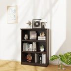 Bevfint 43 in Tall Bookcase, 3-Tier Bookshelf Open Storage, 33 inch Wide Floor - Image 2