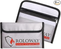 ROLOWAY Small Fireproof Bag, Non-itchy Fireproof Money Bag by ROLOWAY