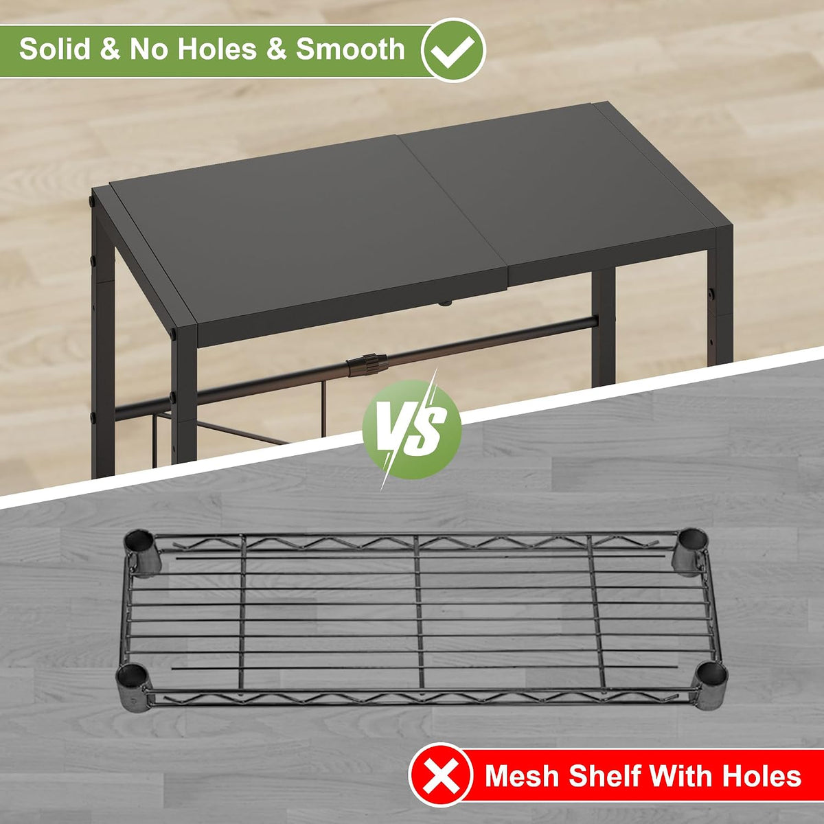 Expandable-Metal-Storage-Shelves-For-Pantry Kitchen Garage, 120lbs Heavy Duty...