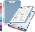 Sooez Clipboard with Storage, High Capacity Nursing Clip Board 8.5 x 11 with by Sooez