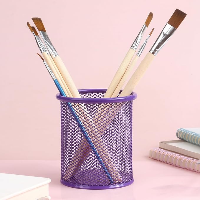 Tamaki Pen Holder Cup for Desk, Desk Organizer Wire Mesh Pencil Cup Holder for - Image 6