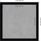 Amanti Art Black Framed Magnetic Board 13x13 X-Small Vision Board - Image 4