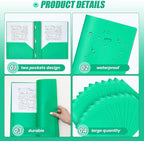 Lincia 100 Pcs Plastic Folders - Image 3