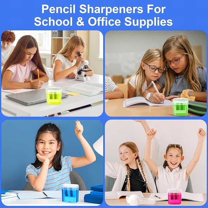60 Pcs Manual Pencil Sharpeners - Image 4