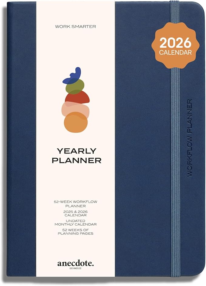 Anecdote 2026 Planner: 52 Week Daily Planner, Monthly & Weekly Workflow by Anecdote