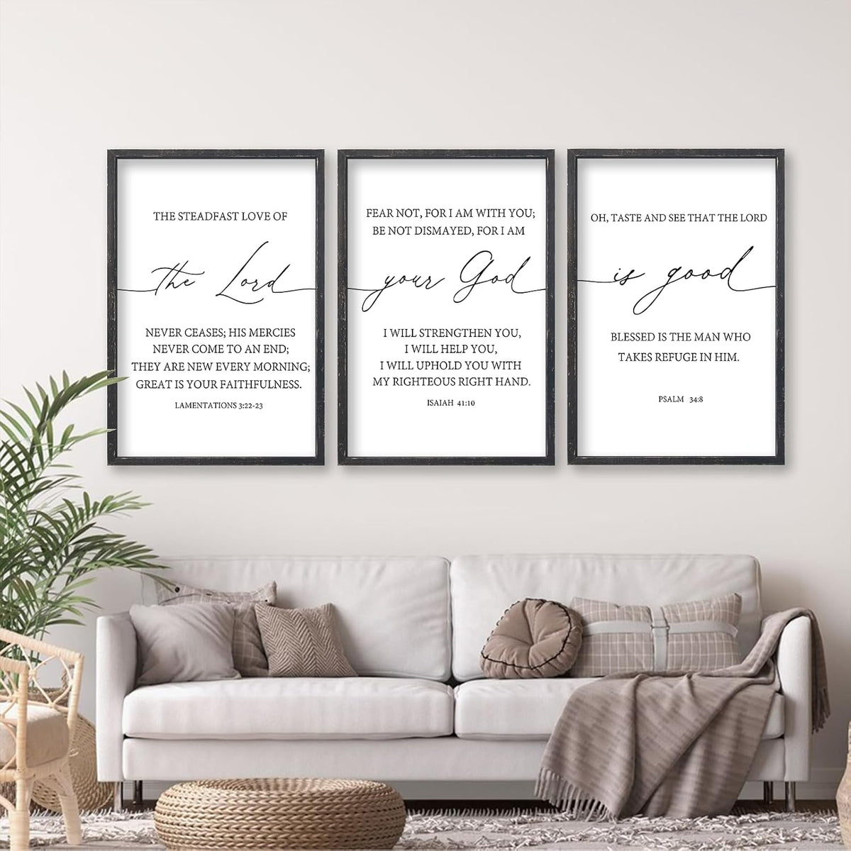 flowtorely bible verses wall art decor set of, main product view