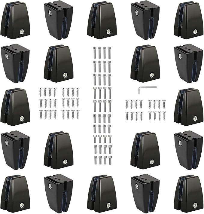 KSWLOR 20 PCS Office Desk Partition Support Bracket, Desk Divider Clamp by KSWLOR
