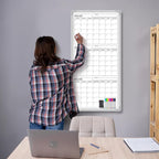 Lincia 36" x 18" Double Sides Dry Erase Calendar - Image 5