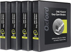 Oxford 3 Ring Binders, Binders for School and Office, Durable 1.5 Inch by Oxford