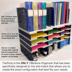 Ultimate Office TierDrop Jumbo 12-Compartment High-Wall Sorter - Image 6