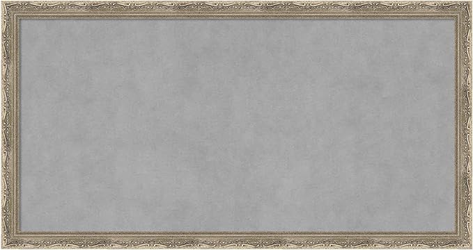 Amanti Art Silver Framed Magnetic Board 14x26 Small Vision Board by AmantiArt