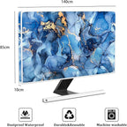 Baocicco Navy Blue Gold Marble Waterproof TV Dust Cover 58, 60 Inch Creative - Image 2