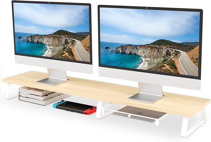 Aothia Dual Monitor Stand Riser by AothiaSimpleNaturalUnique
