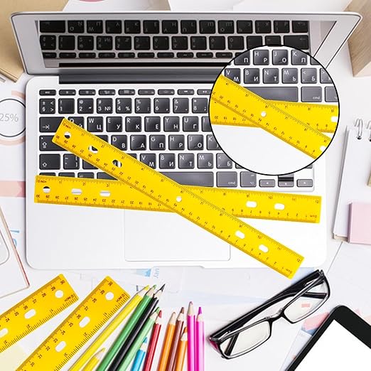 200 Pack 12 Inch Plastic Rulers Bulk, - Image 7