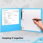 ½ Inch 3 Ring Binder .5 inch Clear View Cover - Image 6