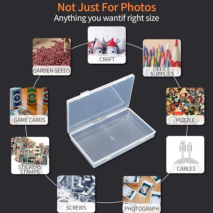 Photo Storage Box 4x6, 18 Inner Extra Large Organizer Acid-Free Photo Keeper - Image 2