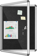 Mifuro 26"x20" Enclosed Bulletin Board, Lockable Weather-Resistant Aluminum by MifuroOfficeProduct