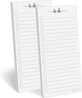 321Done To Do List Notepad 2-Pack, 3.7 x 8.5 by 321Done