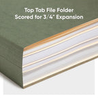 Smead Hanging File Folder, 1/5-Cut Adjustable Tab, Letter Size, Standard Green - Image 5