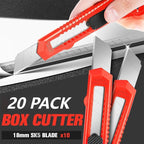 JOYUMY 20 Pack Utility Knife, Box Cutter Retractable, Box Knife - Image 2