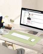 YSAGi Non-Slip Leather Desk Pad, Waterproof Laptop Computer Desk Keyboard Mat - Image 6